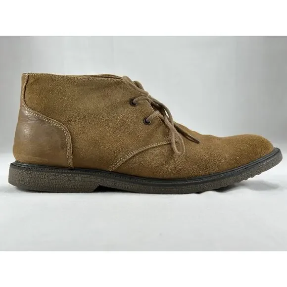 Bass Shoes Mens 10M Brown Radley Suede Chukka Desert Boots USA Versatile Manly - Picture 2 of 13